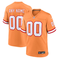 Custom Tampa Bay Buccaneers Orange Throwback Game jersey