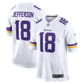 Justin Jefferson Minnesota Vikings Nike Game   Jersey - White
