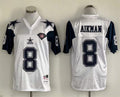 Men's Dallas Cowboys Troy Aikman White Legacy Replica Jersey1