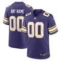Custom1 Minnesota Vikings Purple Classic Game Jersey1