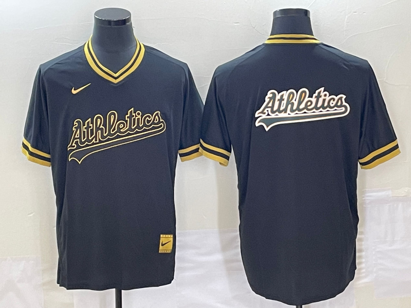 Men's Oakland Athletics Black Replica Player jersey