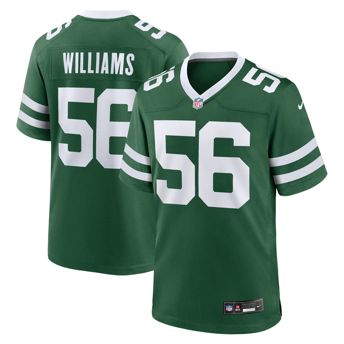 Quincy Williams New York Jets Nike  Game   Jersey Legacy Green