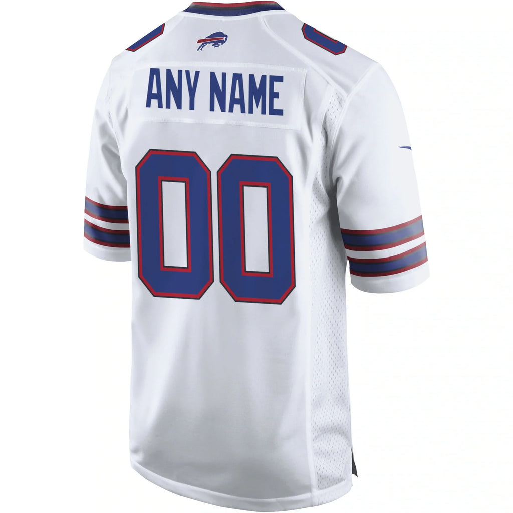 Buffalo Bills White Custom Game Jersey