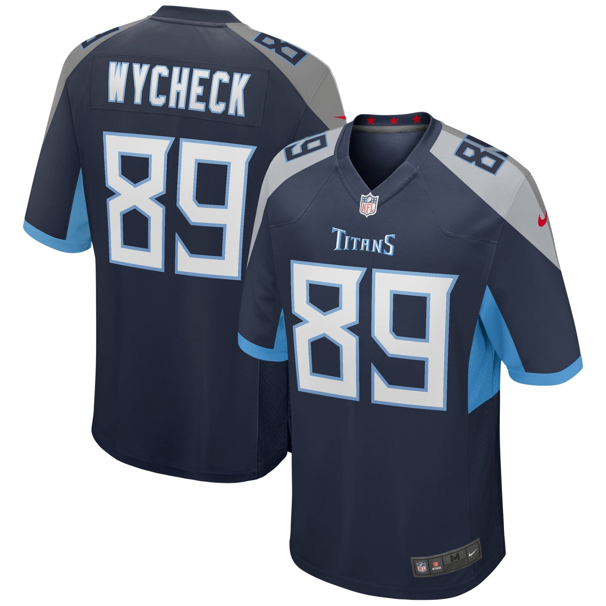 Tennessee Titans Frank Wycheck Navy Game Retired Player Jersey