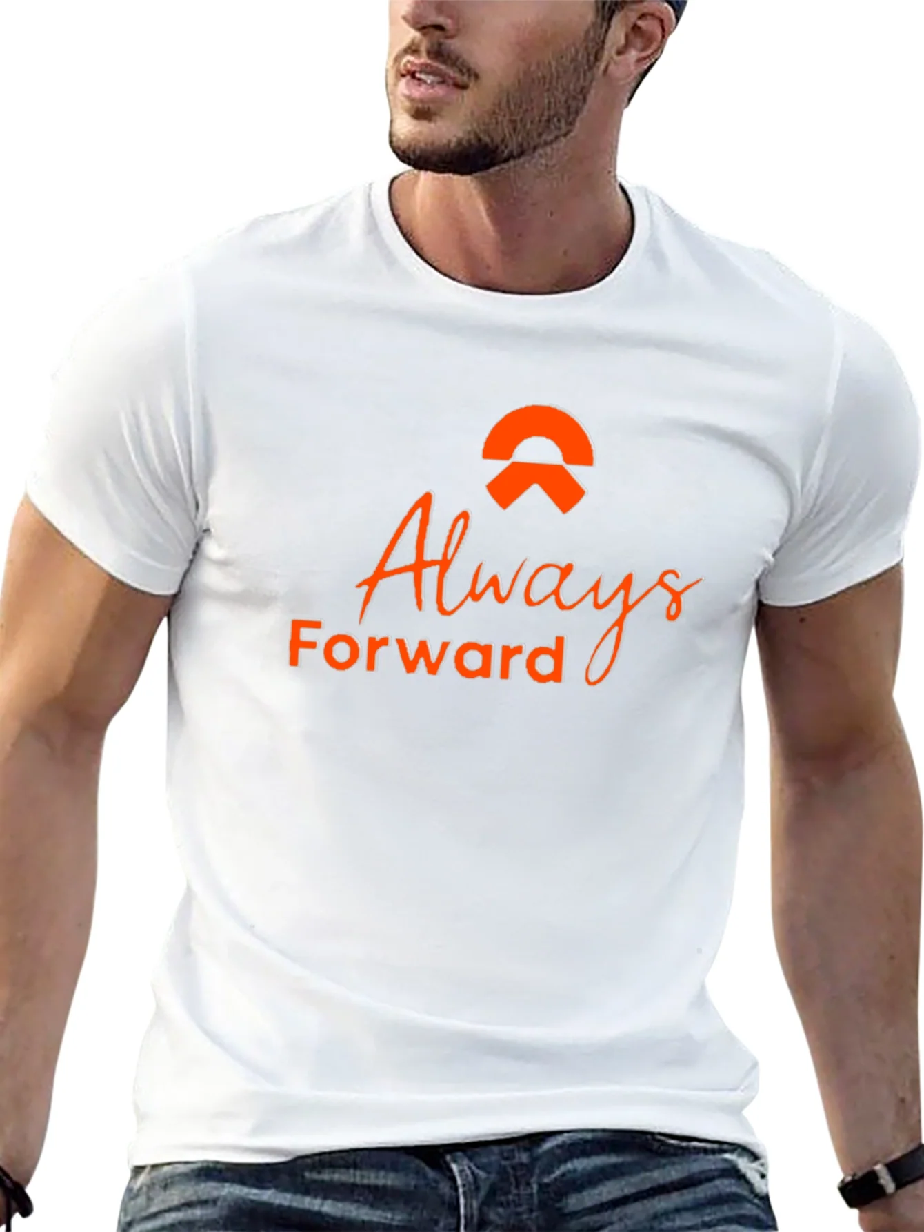 Always Forward Black Tee - Stylish Graphic T-Shirt