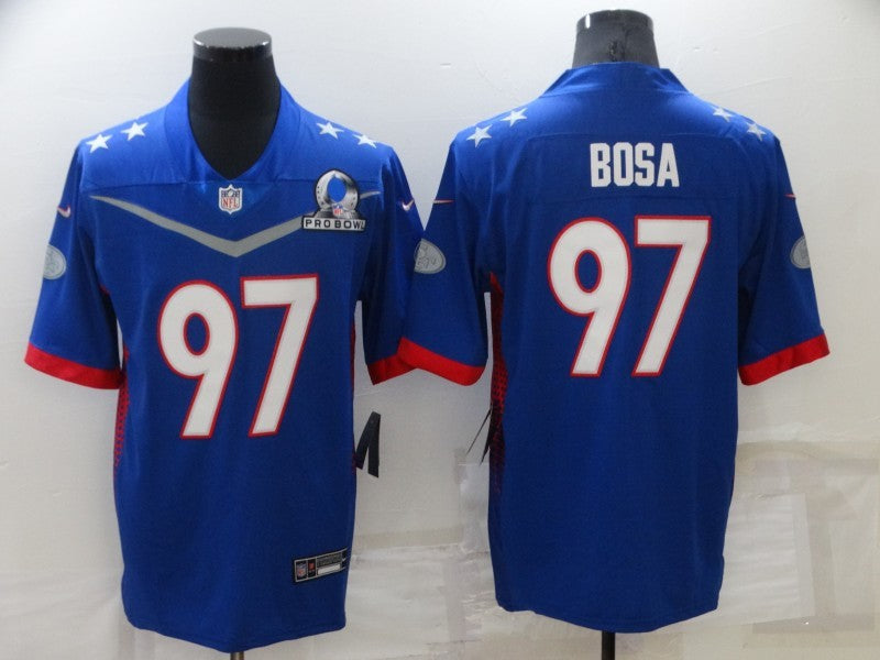 Men's San Francisco 49ers Nick Bosa #97 Blue ALL STAR Game jersey