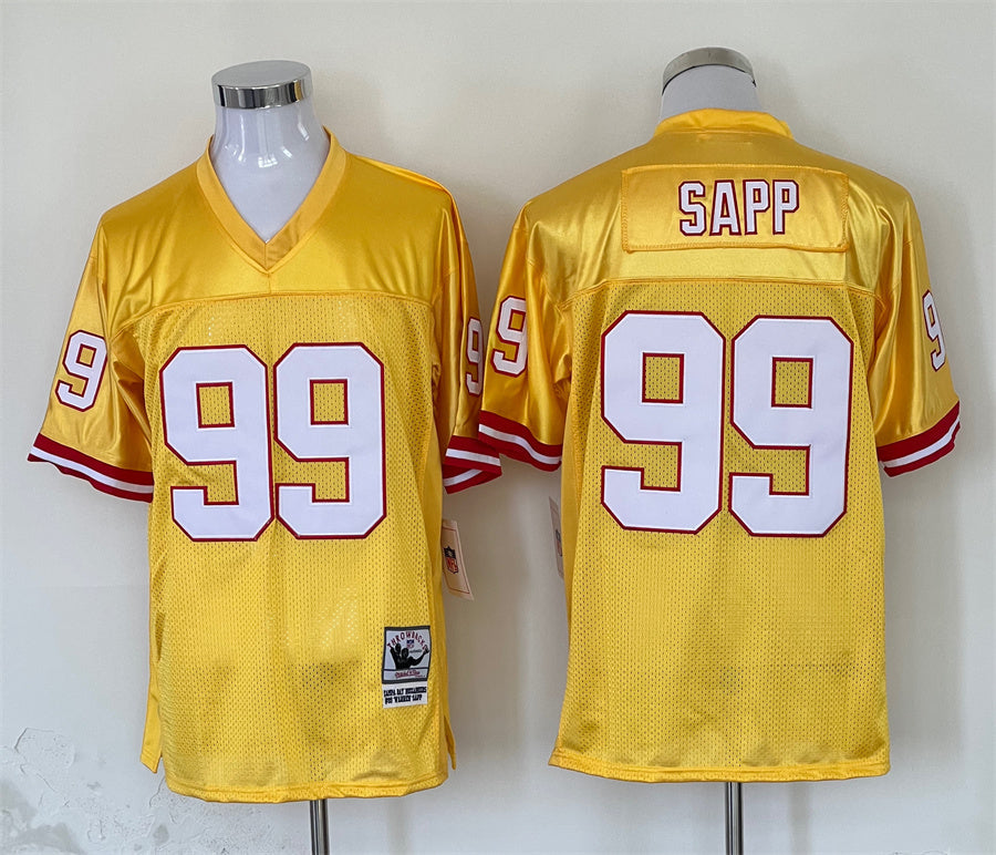 Men's Tampa Bay Buccaneers Warren Sapp Yellow Legacy Replica jersey