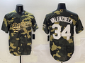 Men's Los Angeles Dodgers Fernando Valenzuela #34 Camouflage Game Jersey1