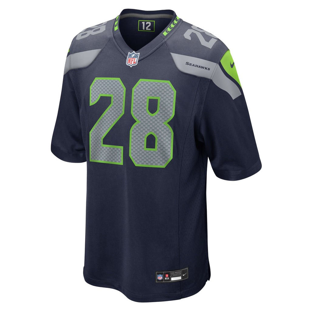 Seattle Seahawks Nehemiah Pritchett College Navy Game Jersey