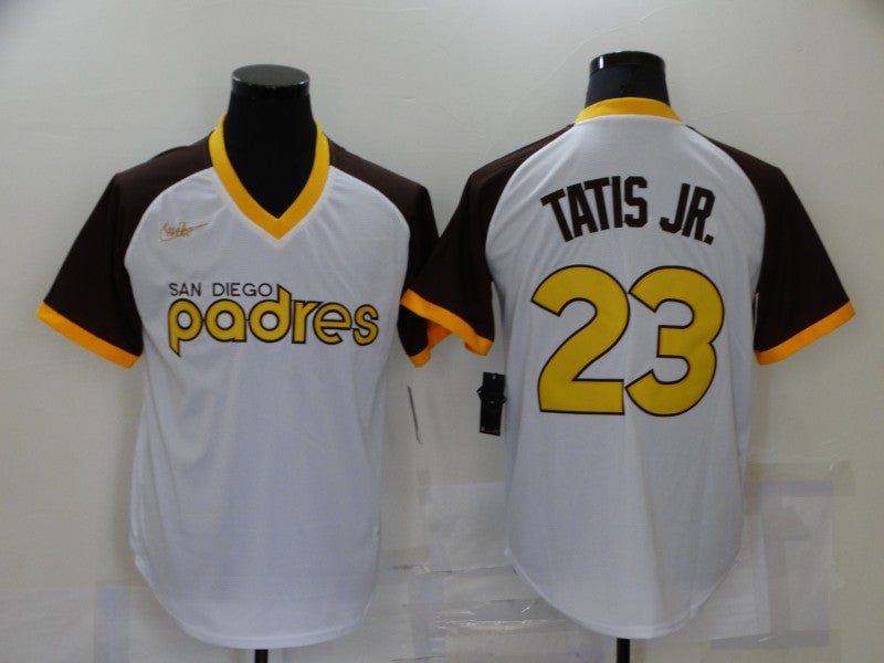 Men's San Diego Padres Fernando Tatis Jr. #23 White Player jersey