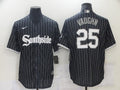 Men's Chicago White Sox Andrew Vaughn #25 Black Replica Baseball jersey