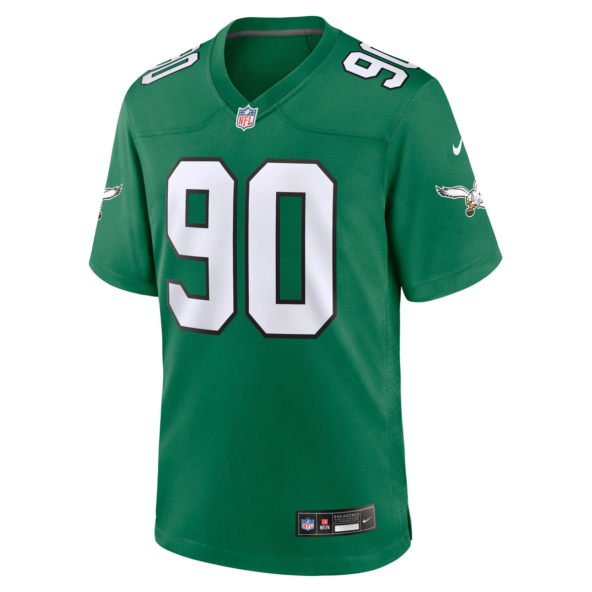 Philadelphia Eagles Jordan Davis Kelly Green Alternate Game Jersey
