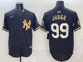 Men's New York Yankees Aaron Judge #99 Black Player Game Jersey1