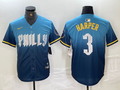 Men's Philadelphia Phillies Bryce Harper #3 Blue 2024 City Connect Limited Player jersey