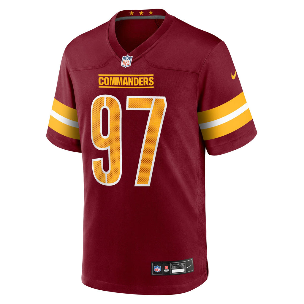 Washington Commanders Eddie Goldman Burgundy Team Game Jersey