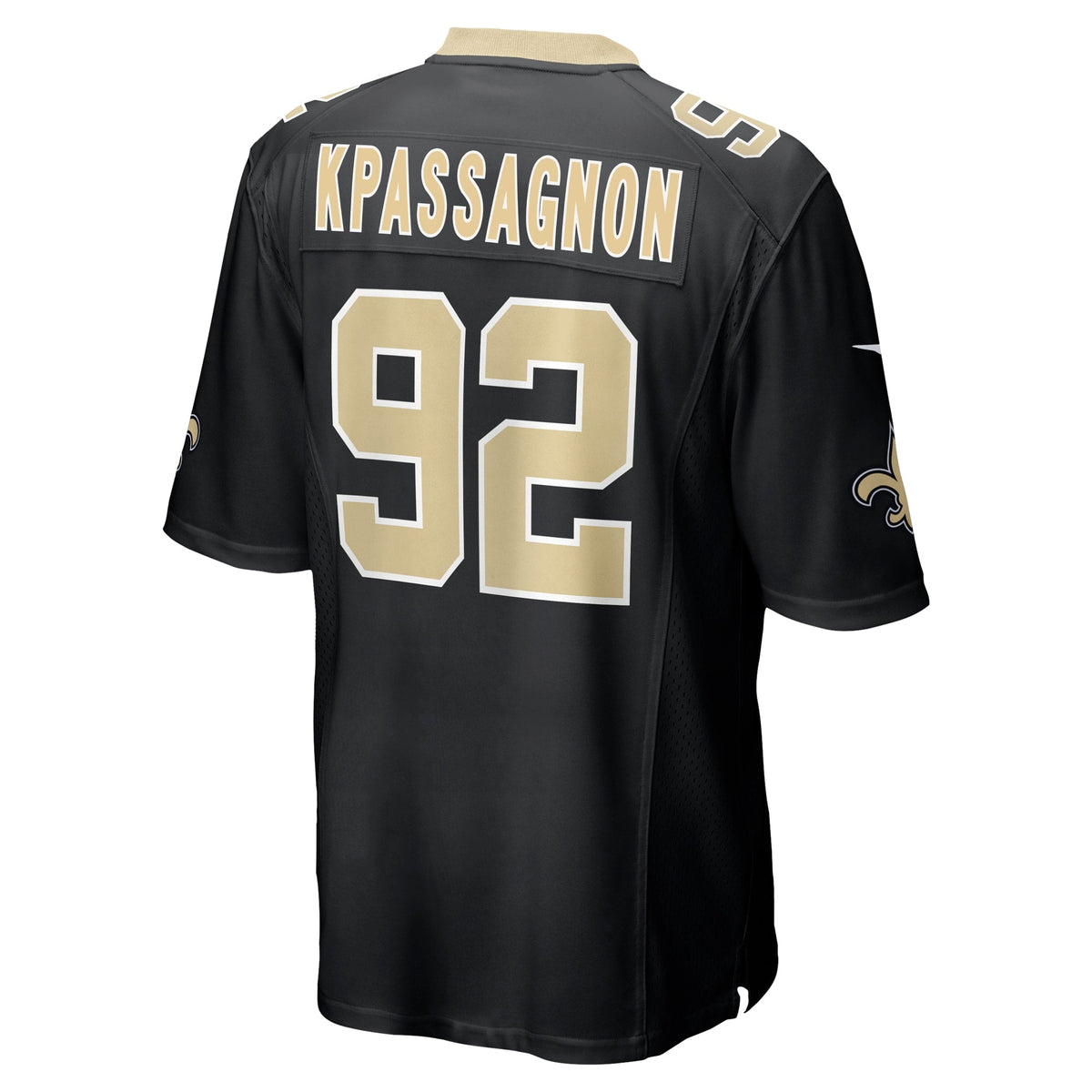 Tanoh Kpassagnon New Orleans Saints Nike Game   Jersey - Black