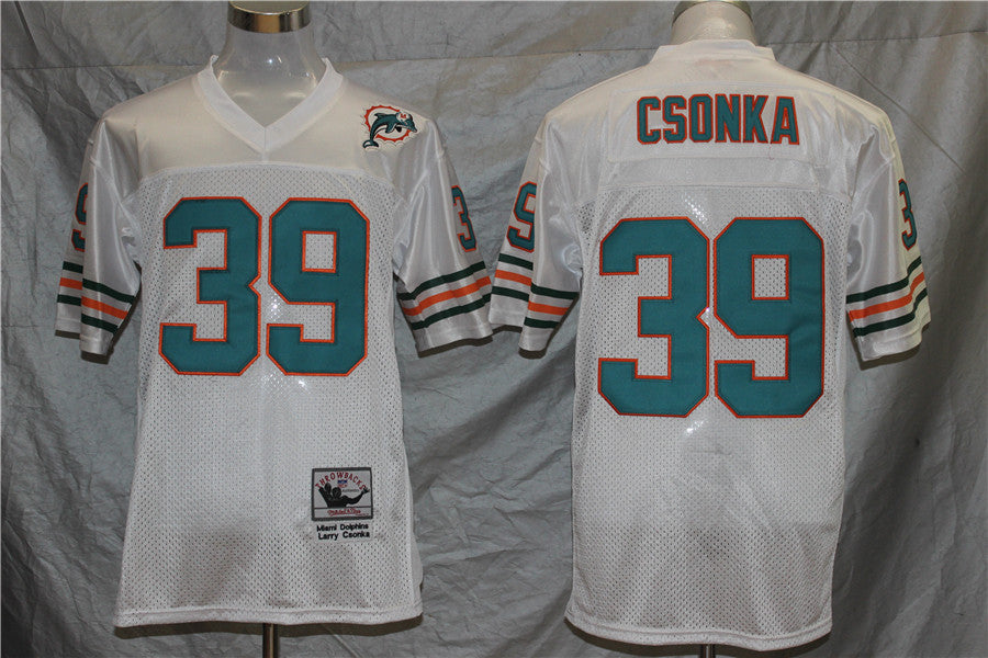 Men's Miami Dolphins Larry Csonka White Legacy Replica jersey