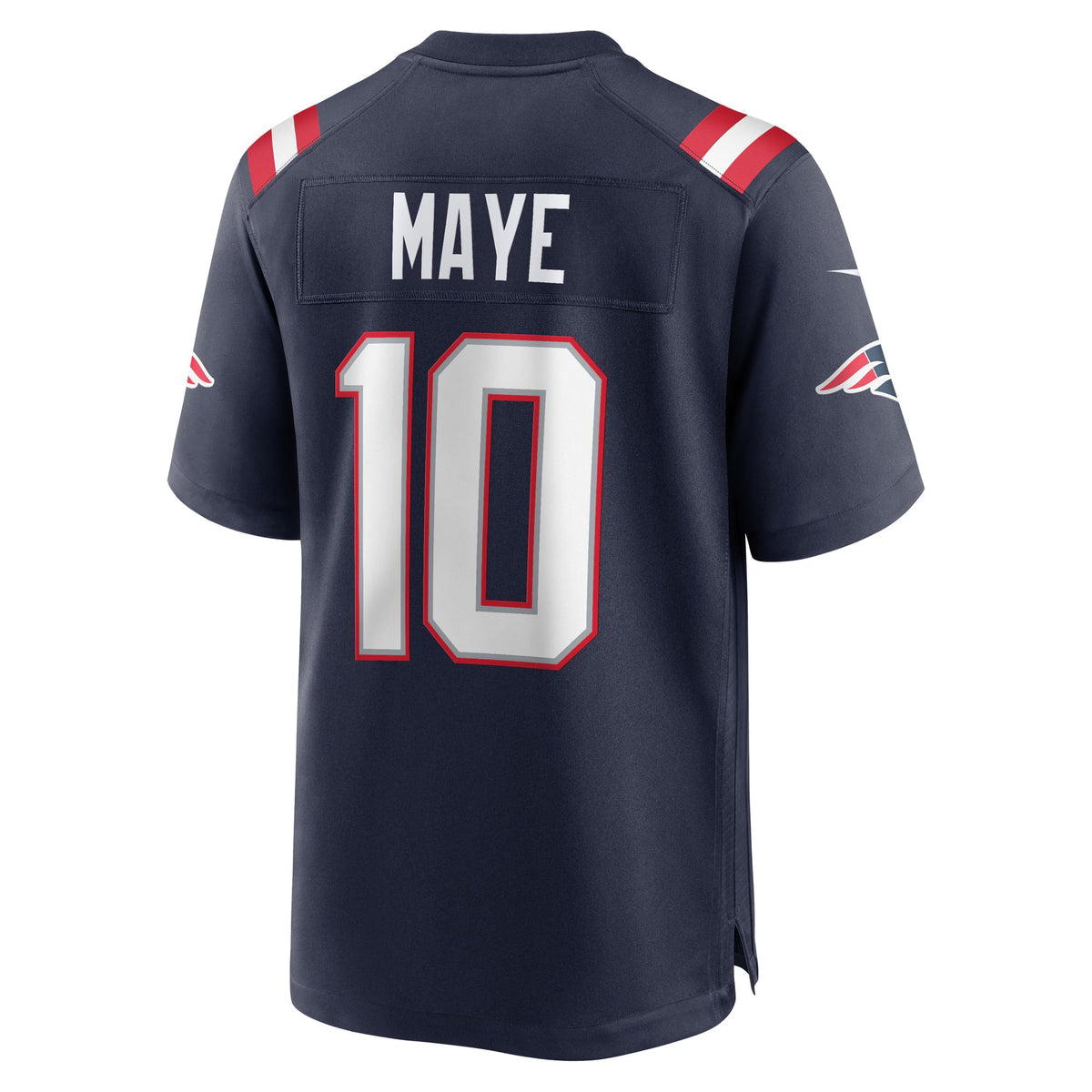 New England Patriots Drake Maye Navy Player Game Jersey