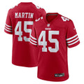 San Francisco 49ers Nick Martin Scarlet Team Game Jersey