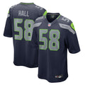 Seattle Seahawks Derick Hall College Navy Game Jersey
