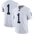 #1 P.State Nittany Lions Game Player Jersey White Stitched American College Jerseys