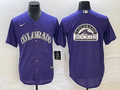 Men's Colorado Rockies Purple Alternate Replica Team jersey