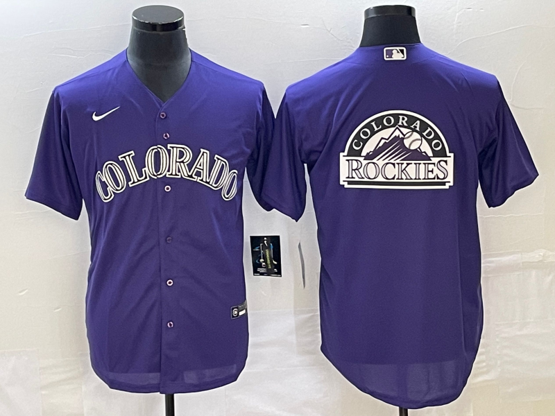 Men's Colorado Rockies Purple Alternate Replica Team jersey