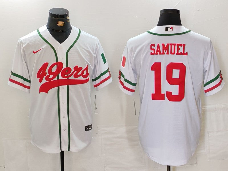 Men's San Francisco 49ers Deebo Samuel #19 White Player Game Jersey1