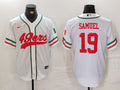 Men's San Francisco 49ers Deebo Samuel #19 White Player Game jersey