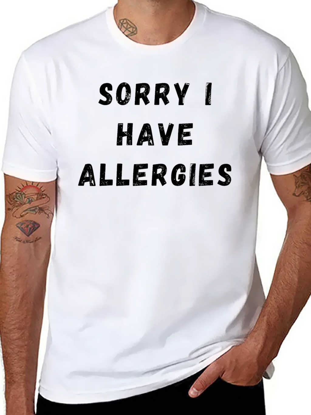 Funny Allergy T-Shirt - Novelty Graphic Tee