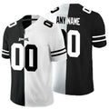 custom Philadelphia Eagles Black And White Split Vapor Untouchable Limited jersey Stitched American Football Jerseys