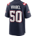 NE.Patriots #50 Mike Vrabel Navy Game Player Jersey Stitched American Football Jerseys