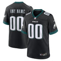 Philadelphia Eagles Black Alternate Custom Game Jersey