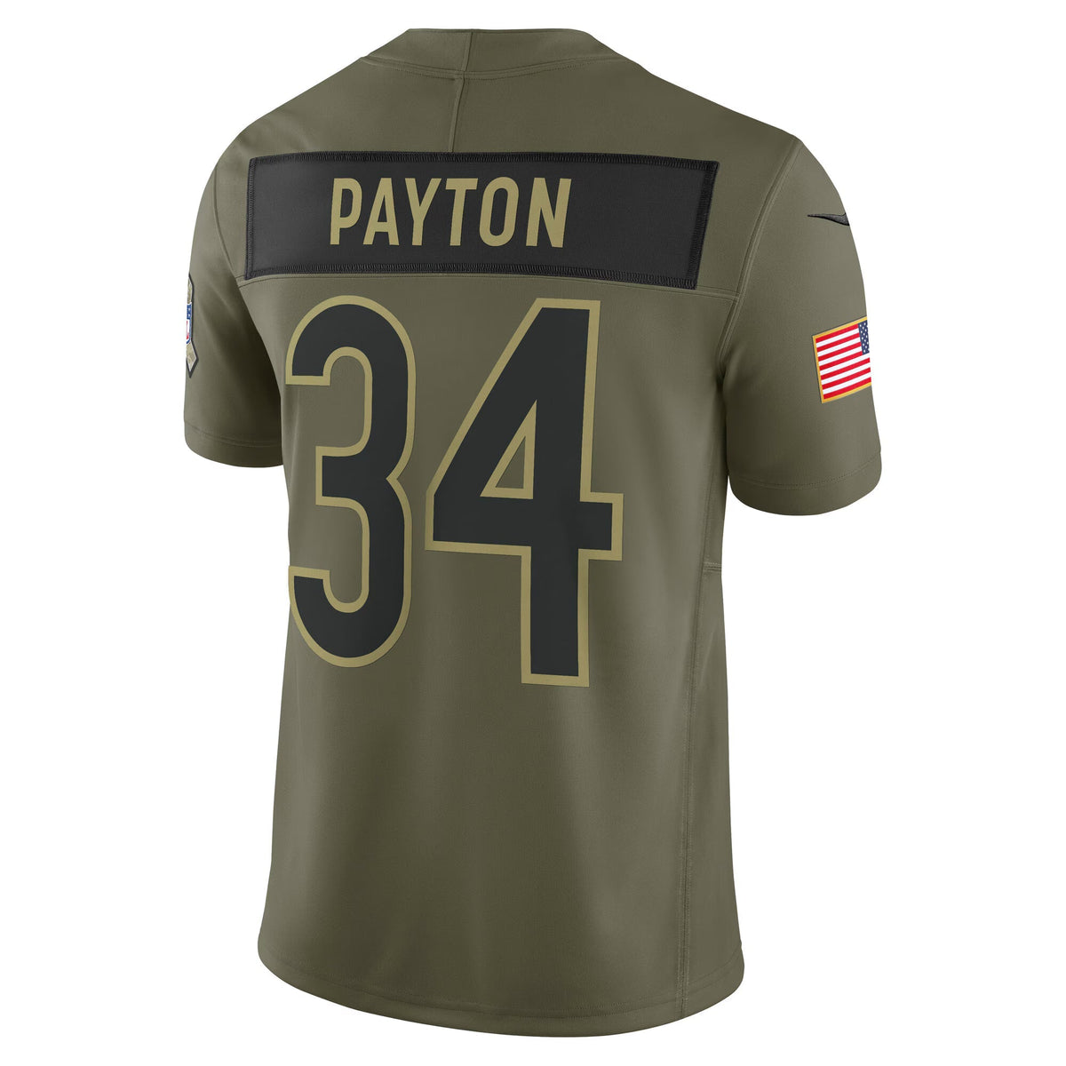 Chicago Bears Walter Payton Olive 2025 Salute to Service Retired Limited Jersey