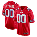 Custom1 Buffalo Bills Red Alternate Game Jersey1