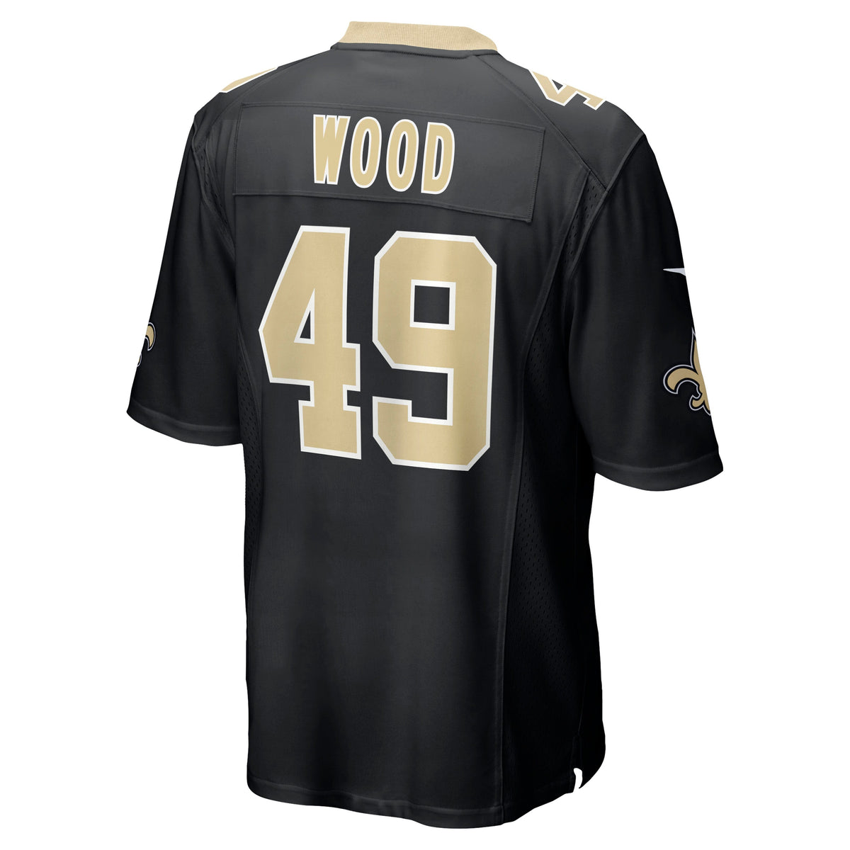 Zach Wood New Orleans Saints Nike Game Jersey - Black