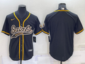 Men's New Orleans Saints Black Blank jersey