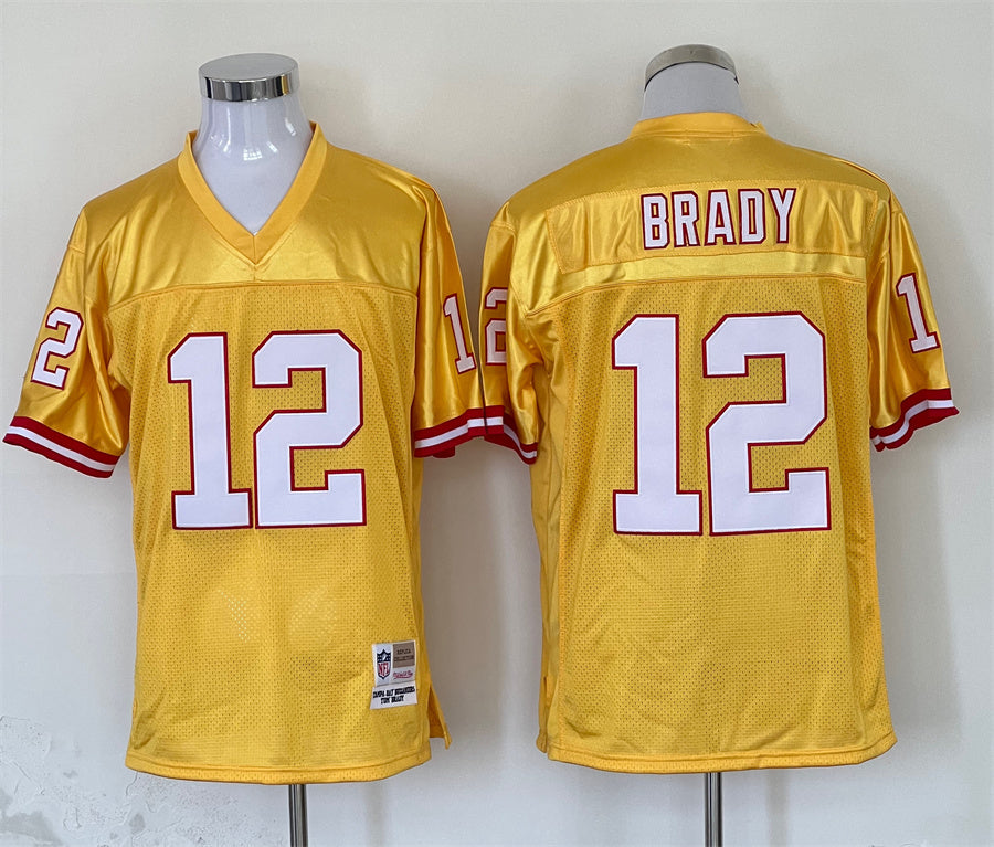 Men's Tampa Bay Buccaneers Tom Brady Yellow Legacy Replica Jersey1