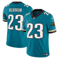 Jacksonville Jaguars Foye Oluokun Teal Prowler Throwback Vapor F.U.S.E. Limited Jersey
