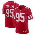 San Francisco 49ers Alfred Collins Scarlet Team Game Jersey