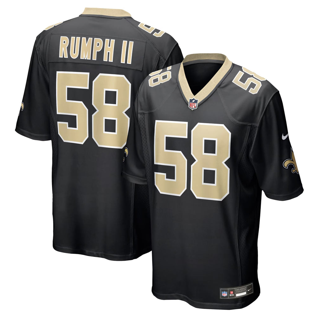 New Orleans Saints Chris Rumph II Black Team Game Jersey