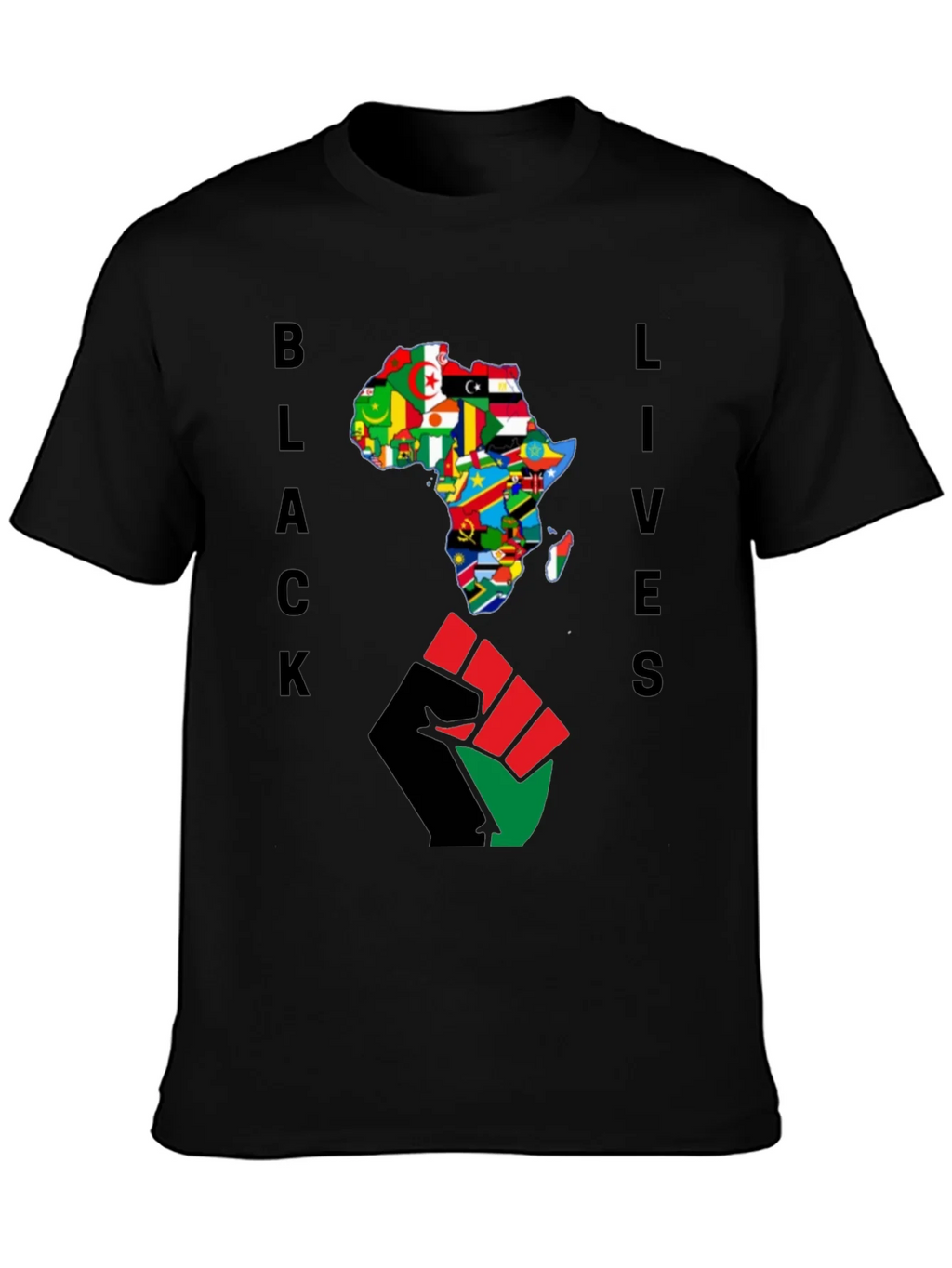Black Lives Africa Fist T-Shirt