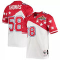 Men's Derrick Thomas White/Red AFC 1995 Pro Bowl Authentic Jersey