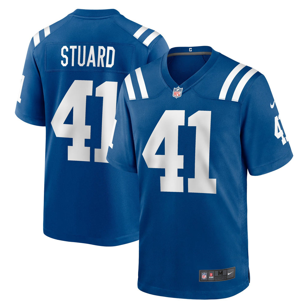 Indianapolis Colts Grant Stuard Royal Game Player Jersey