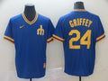 Men's Seattle Mariners Ken Griffey Jr. #24 Blue Replica Player jersey