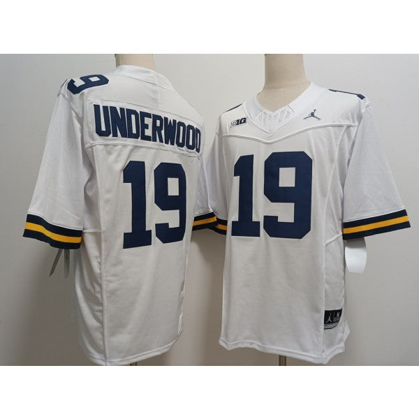 Bryce Underwood Michigan Wolverines Jersey   White