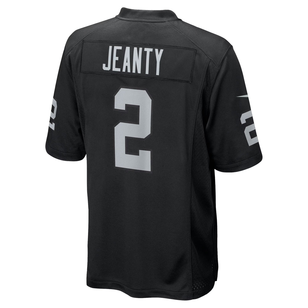 Las Vegas Raiders Ashton Jeanty Black 2025 NFL Draft First Round Pick Game Jersey