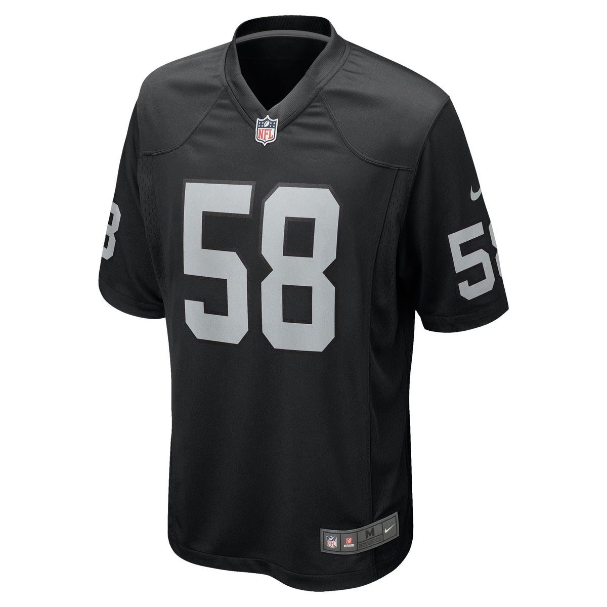 Las Vegas Raiders Jackson Powers-Johnson Black Team Game Jersey
