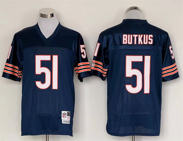 Men's Chicago Bears Dick Butkus Navy Legacy Replica Player jersey