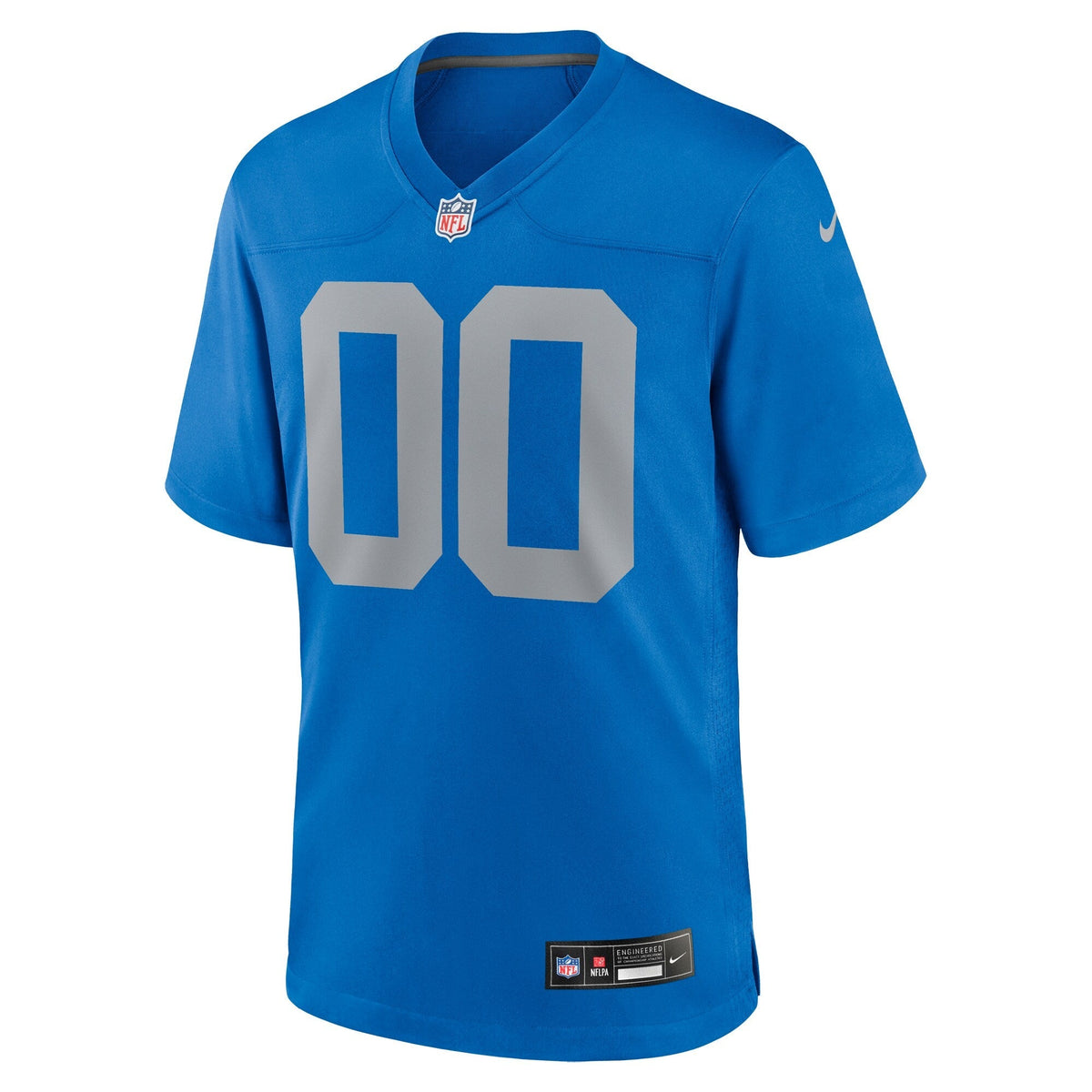Detroit Lions Blue Alternate Custom Game Jersey
